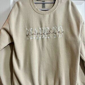 Made to Worship tan/beige sweatshirt